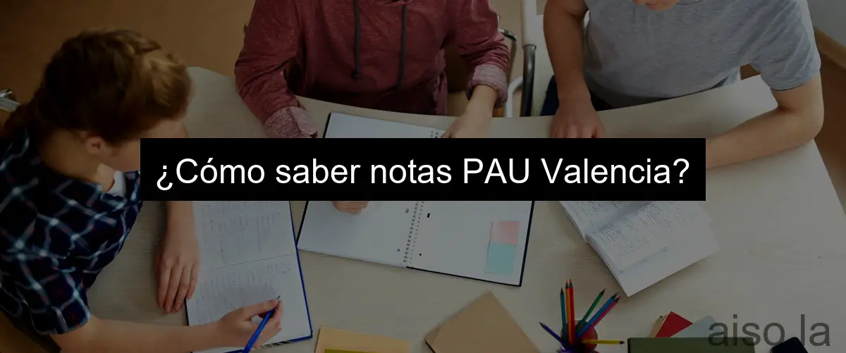 ¿Cómo saber notas PAU Valencia?