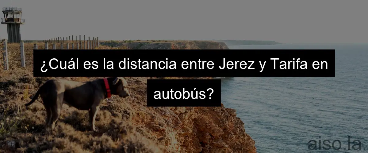 ¿Cuál es la distancia entre Jerez y Tarifa en autobús?