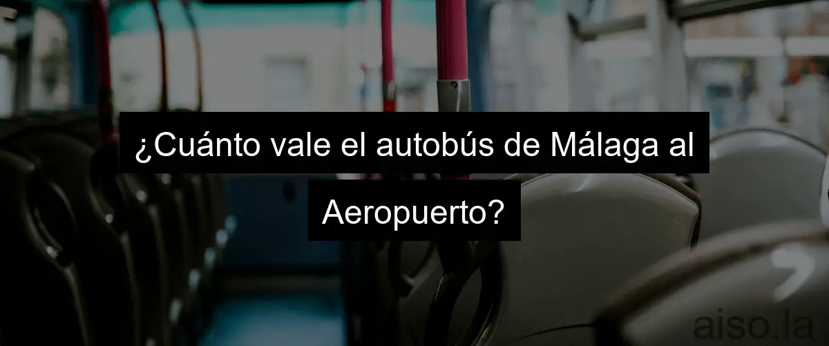 ¿Cuánto vale el autobús de Málaga al Aeropuerto?