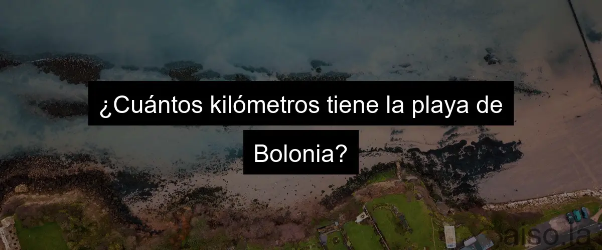 ¿Cuántos kilómetros tiene la playa de Bolonia?