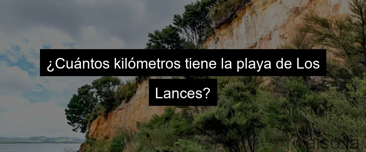 ¿Cuántos kilómetros tiene la playa de Los Lances?
