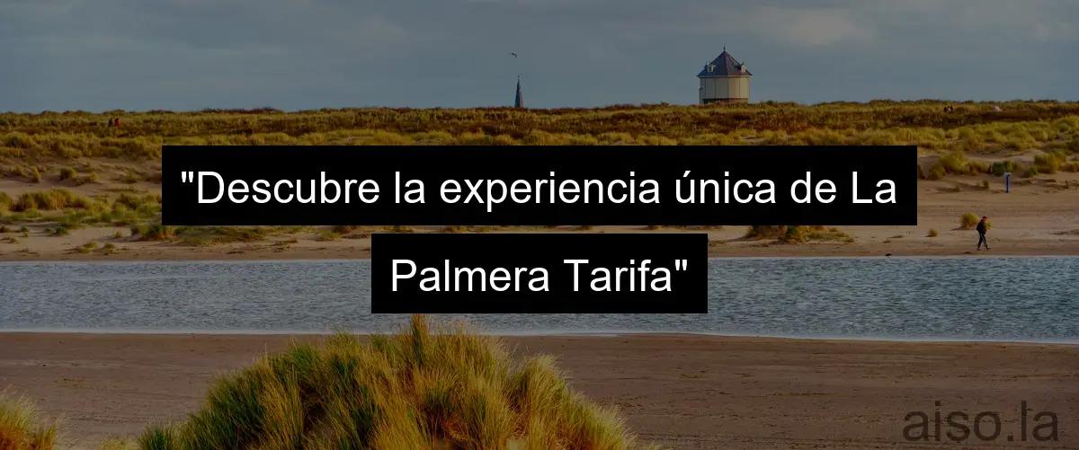 "Descubre la experiencia única de La Palmera Tarifa"