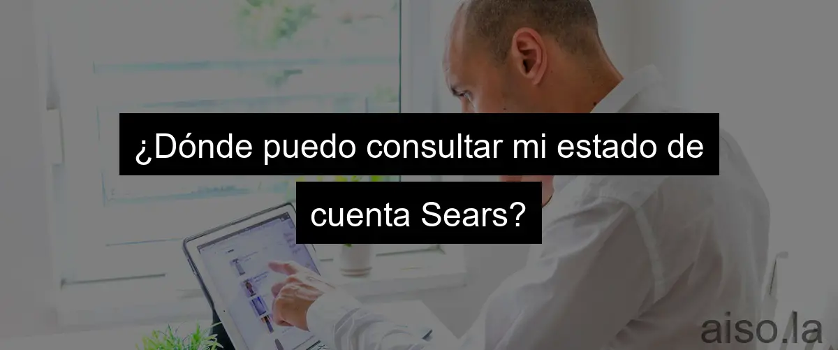 ¿Dónde puedo consultar mi estado de cuenta Sears?