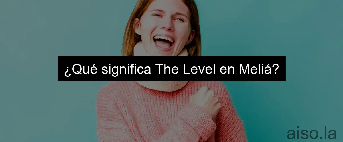 ¿Qué significa The Level en Meliá?