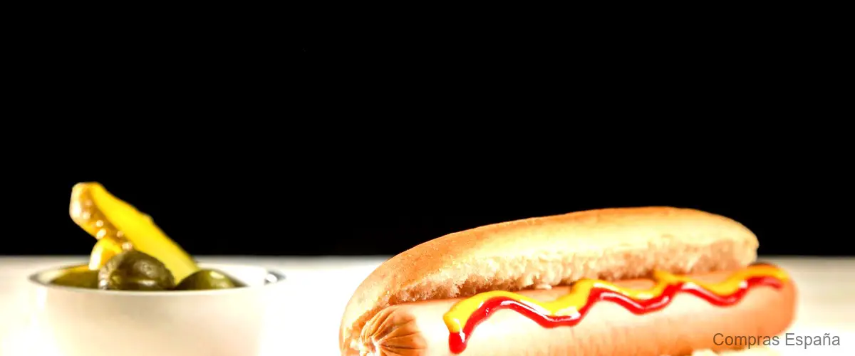 ¿Cuánto mide el pan del hot dog?